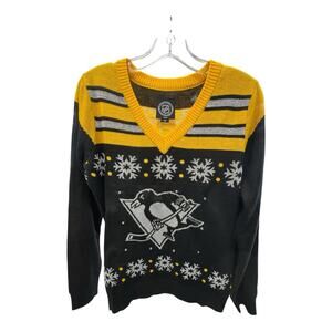 NHL Pittsburg Penguins Officially Licensed LED Light'em Up Med Ugly Sweater
